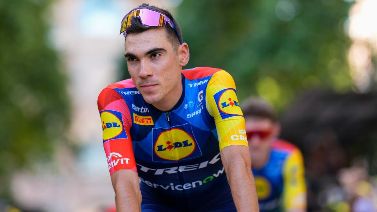 Juan Ayuso, durante la presentación del Tour de Francia 2026