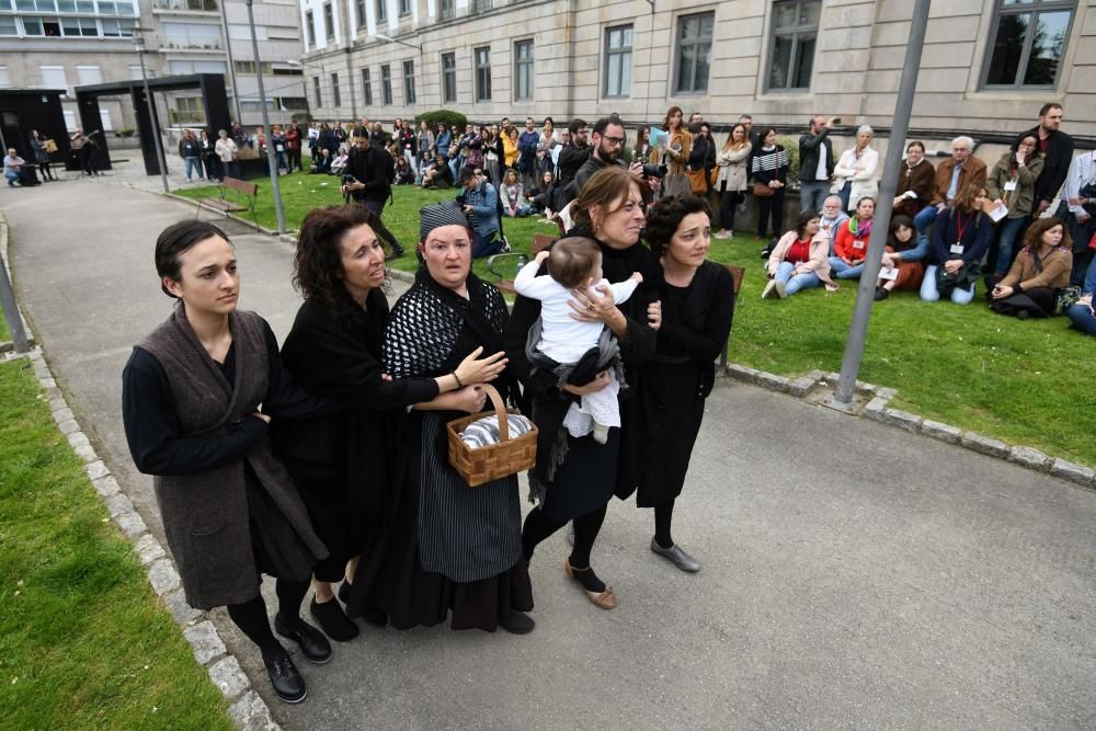 Memoria histórica | Las calles de Pontevedra revivieron ayer la represión del 36 contra las mujeres