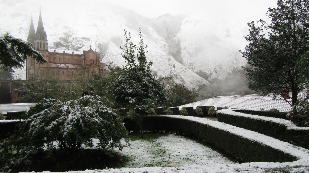 Nieve en Covadonga