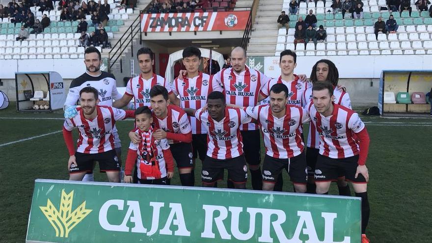 Once inicial del Zamora CF en el partido ante el Arandina