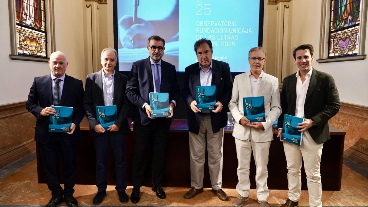 La presentación del informe, en la que participaron José María Luna y Enrique Baena, tuvo lugar ayer en el Centro Cultural Fundación Unicaja.