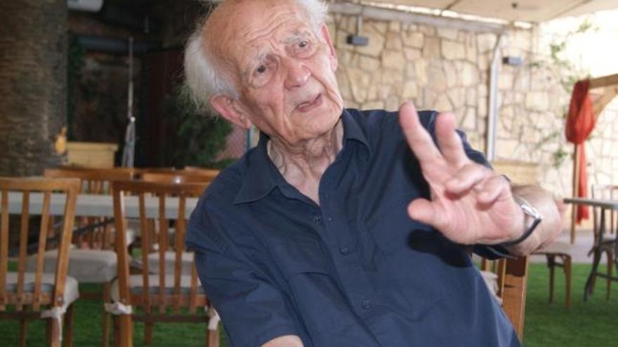 Zygmunt Bauman ayer durante la entrevista en el hotel Voramar de Benicàssim.