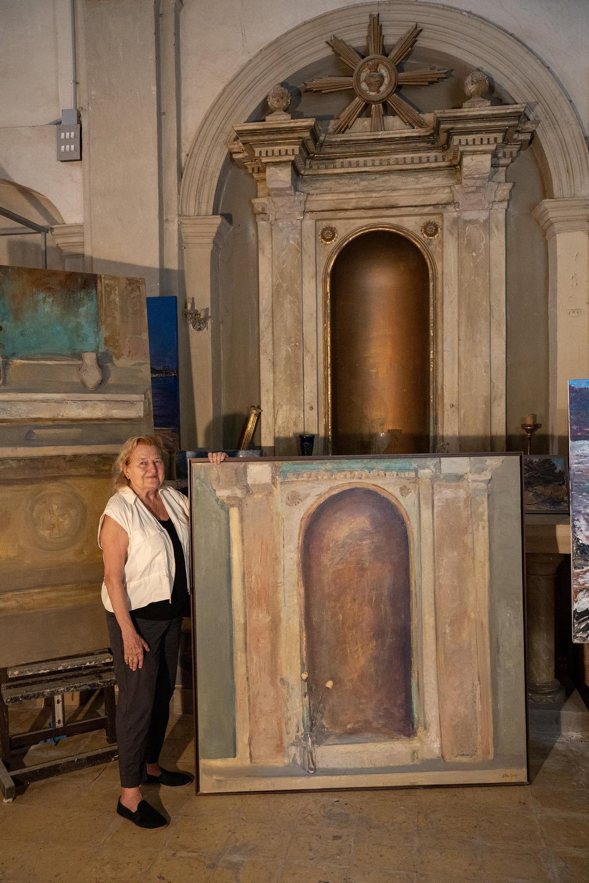 L'obra de Glòria Muñoz s'ha vist del tot influïda per l'energia d'aquest espai.