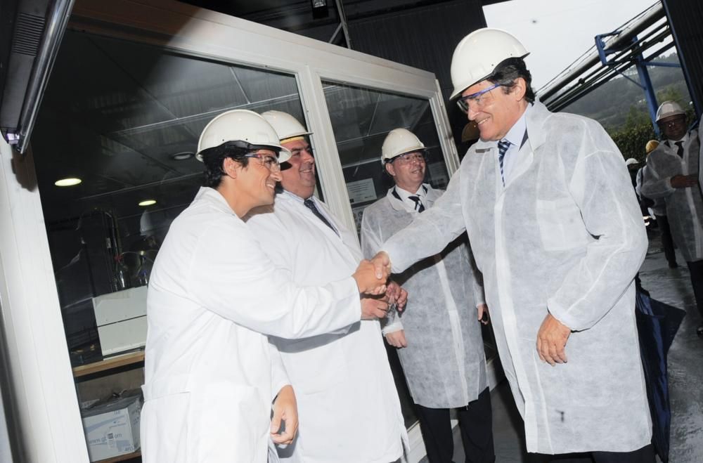 Visita del presidente del Principado a Química del Nalón