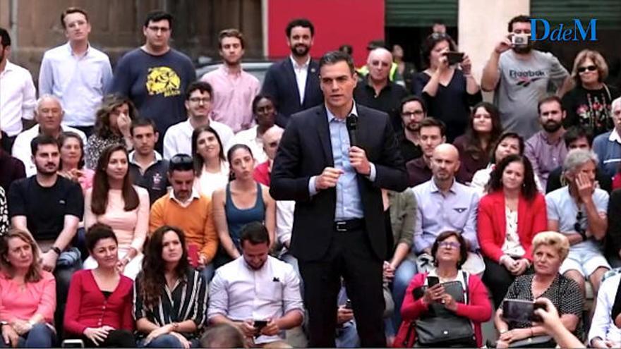 Pedro Sánchez presenta su campaña electoral hoy en Palma