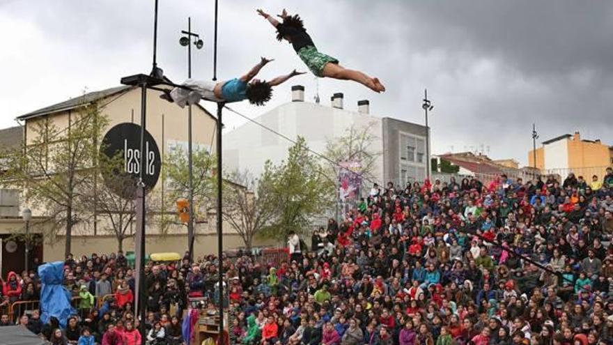 Imatge d&#039;un espectacle de circ de l&#039;edició de l&#039;any passat a la plaça de Cal Font