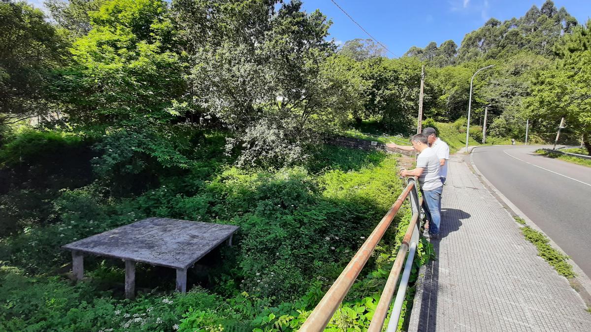 La finca tiene una superficie de más de dos hectáreas y da frente a la carretera PO-315, que une Bueu y Beluso.