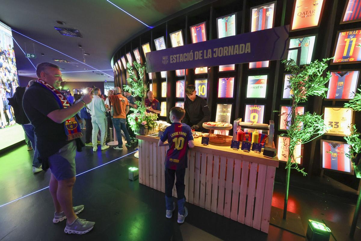 La 'Estació de la jornada', un espacio gastronómico dedicado al rival