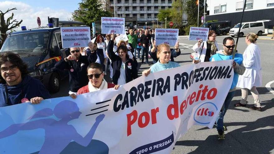 Marcha por la carrera profesional en A Coruña