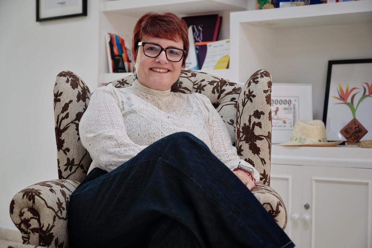 La consejera Candelaria Delgado en su despacho