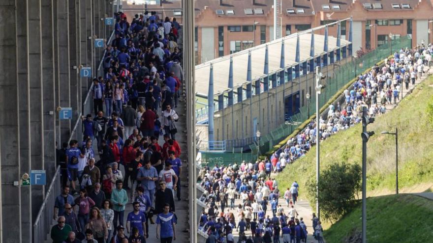 El Tartiere tendrá doce puestos de venta ambulante en los partidos de Liga y Copa