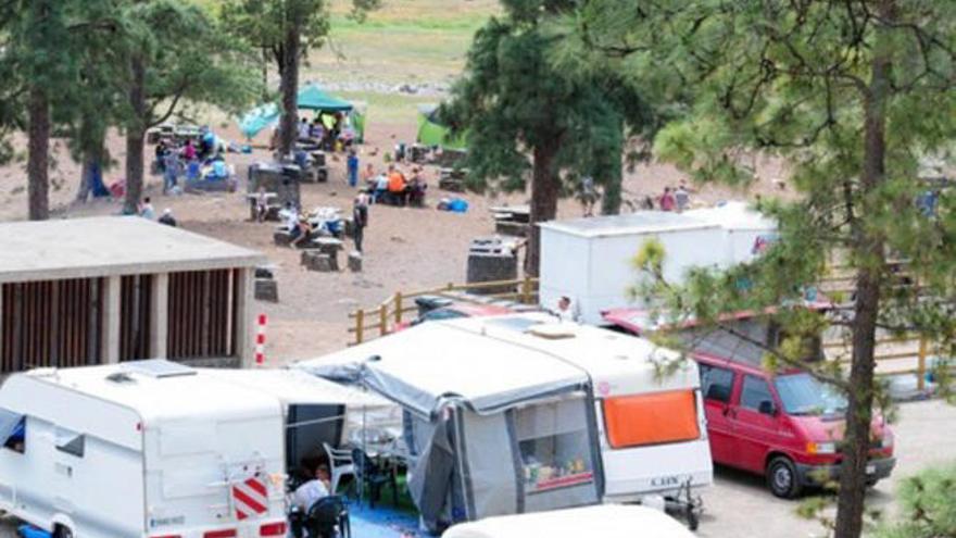 Las zonas de acampada en Gran Canaria, cerradas hasta el jueves