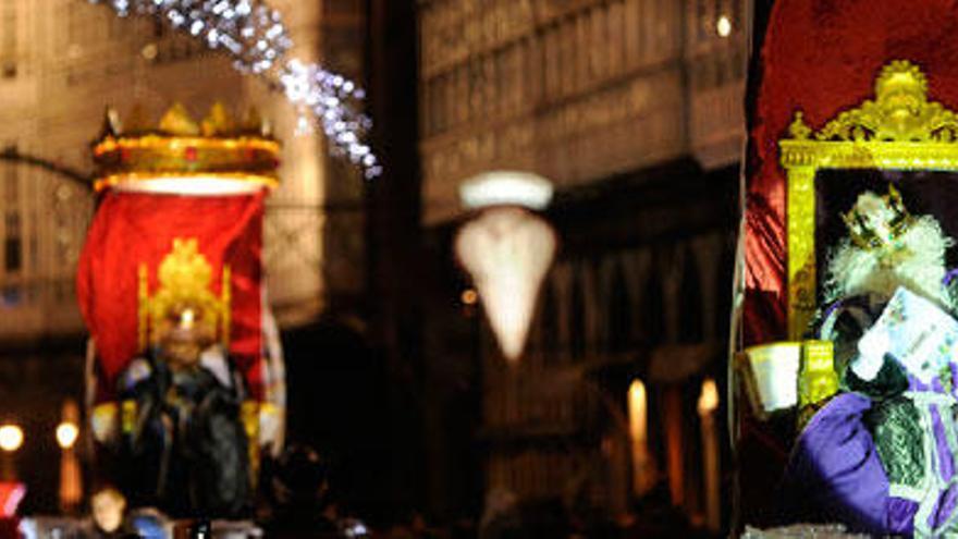 Último desfile de los Reyes Magos en A Coruña en 2014.