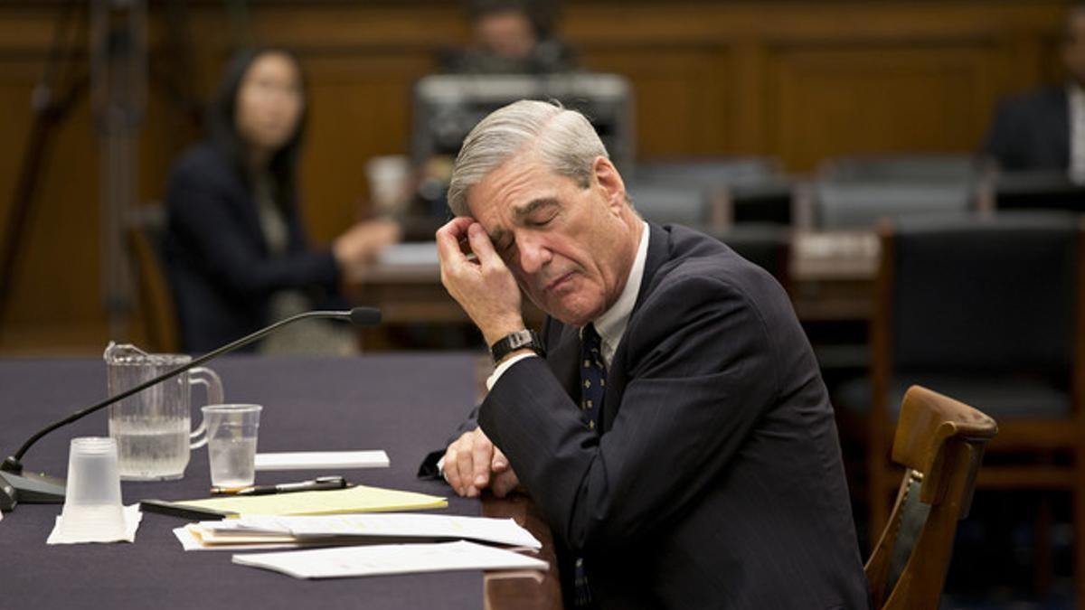 El director del FBI, Robert Mueller, durante una pausa de su comparecencia en la Cámara de Representantes, el jueves en Washington.