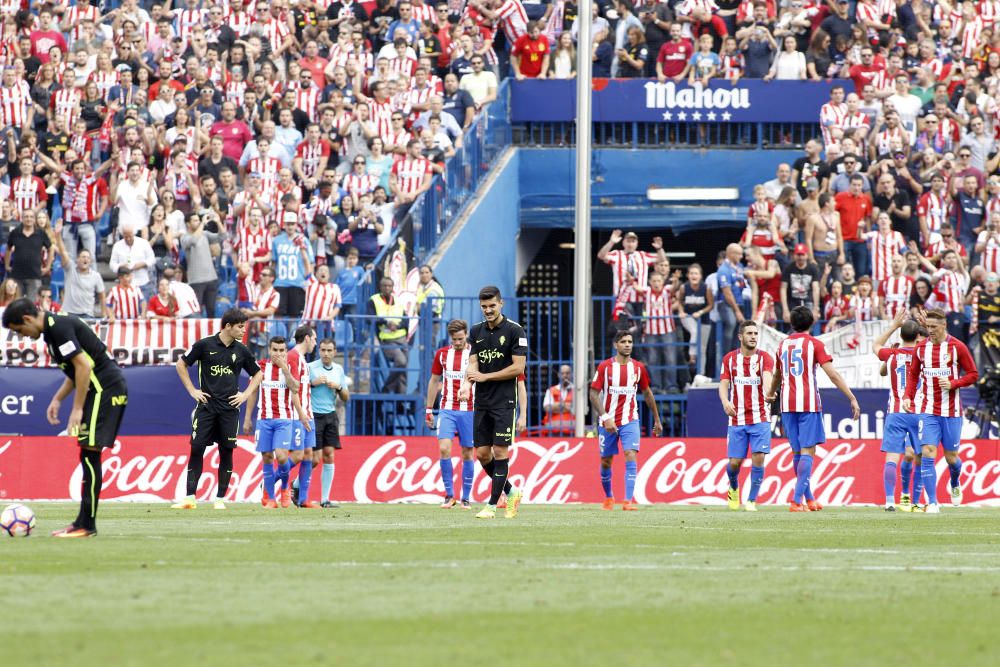 El partido entre el Atlético de Madrid y el Sporting, en imágenes