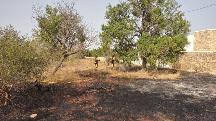 Incendio agrícola en Can Sifre