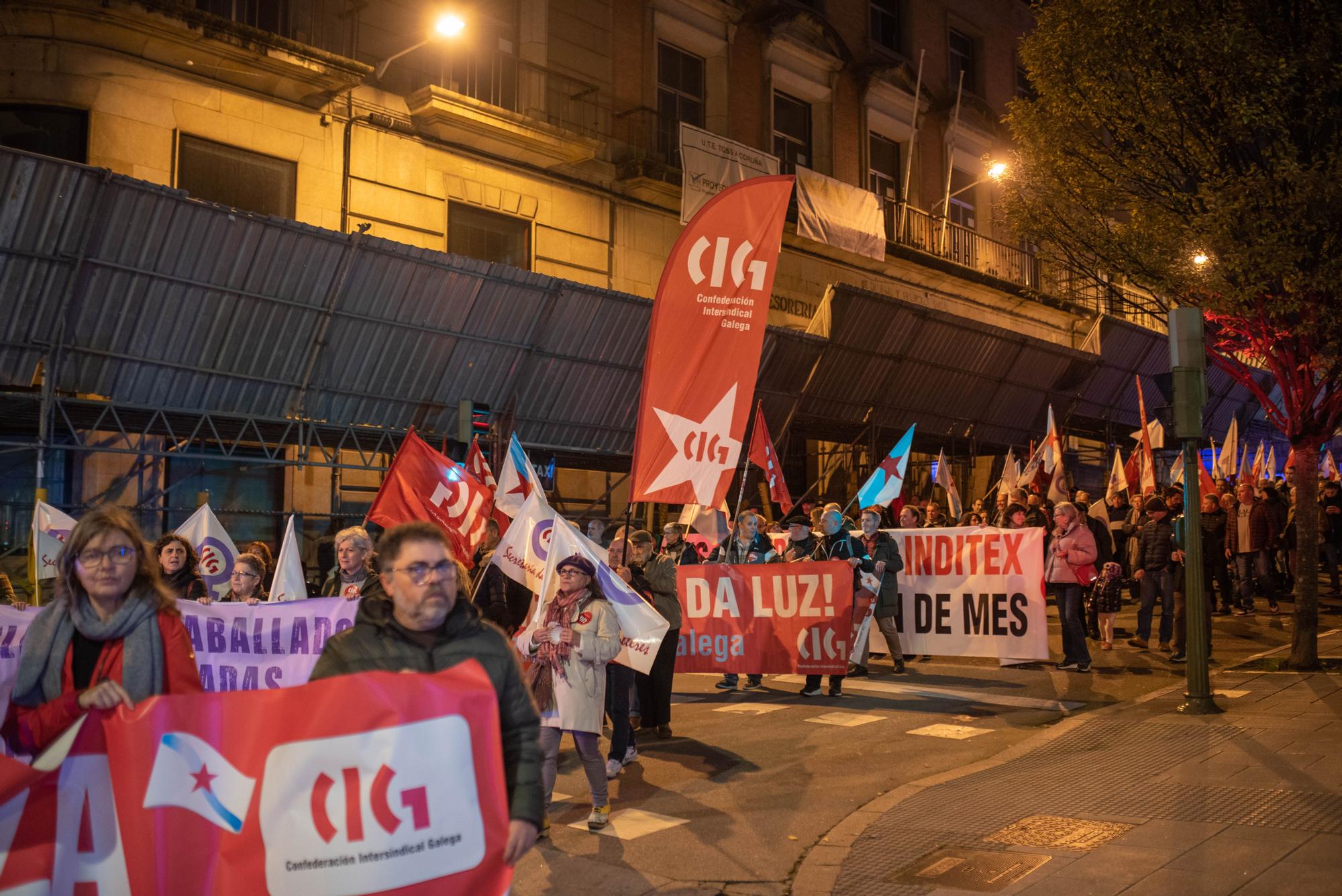 Protesta en A Coruña contra el aumento de la pobreza