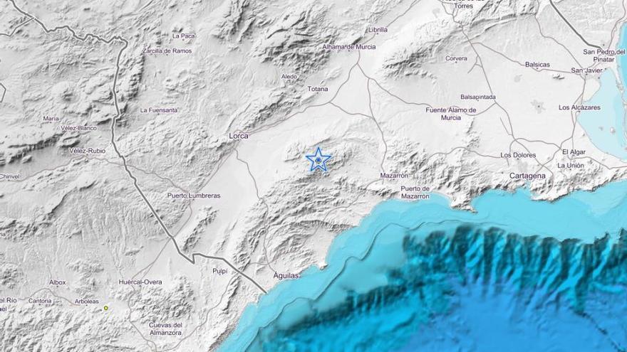 Terremoto de 2,4 grados en Totana a tan sólo 2 kilómetros de profundidad