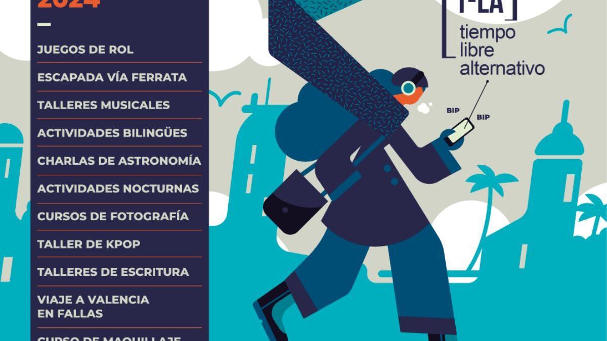 Cartel de progrmación de actividades del Ayuntamiento de Cartagena.