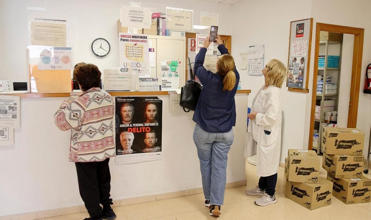 Imagen del interior del consultorio de Villafranqueza, en Alicante