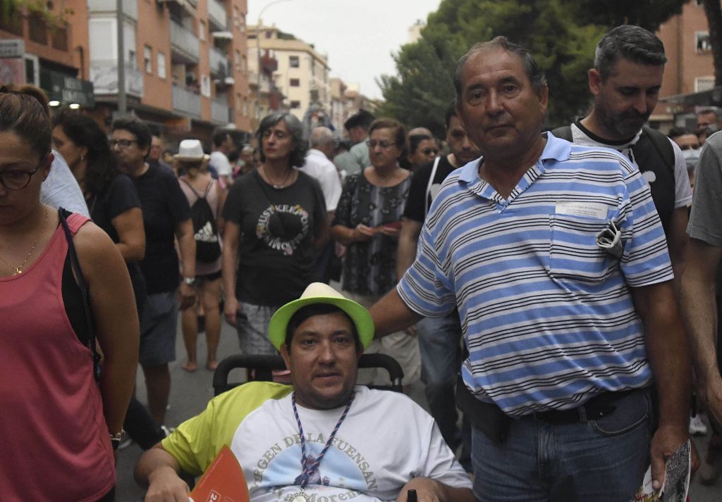 Romería de Murcia: Misa previa y primer tramo del recorrido