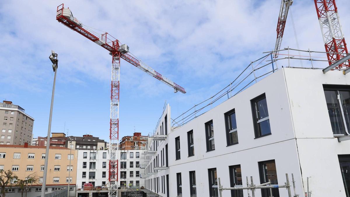 Imagen de archivo de las obras en construcción en Peritos.