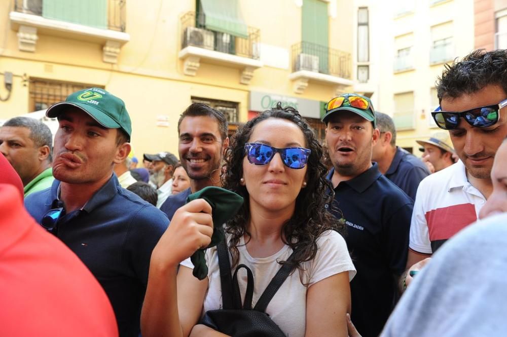 Gran protesta de los agricultores frente a la CHS