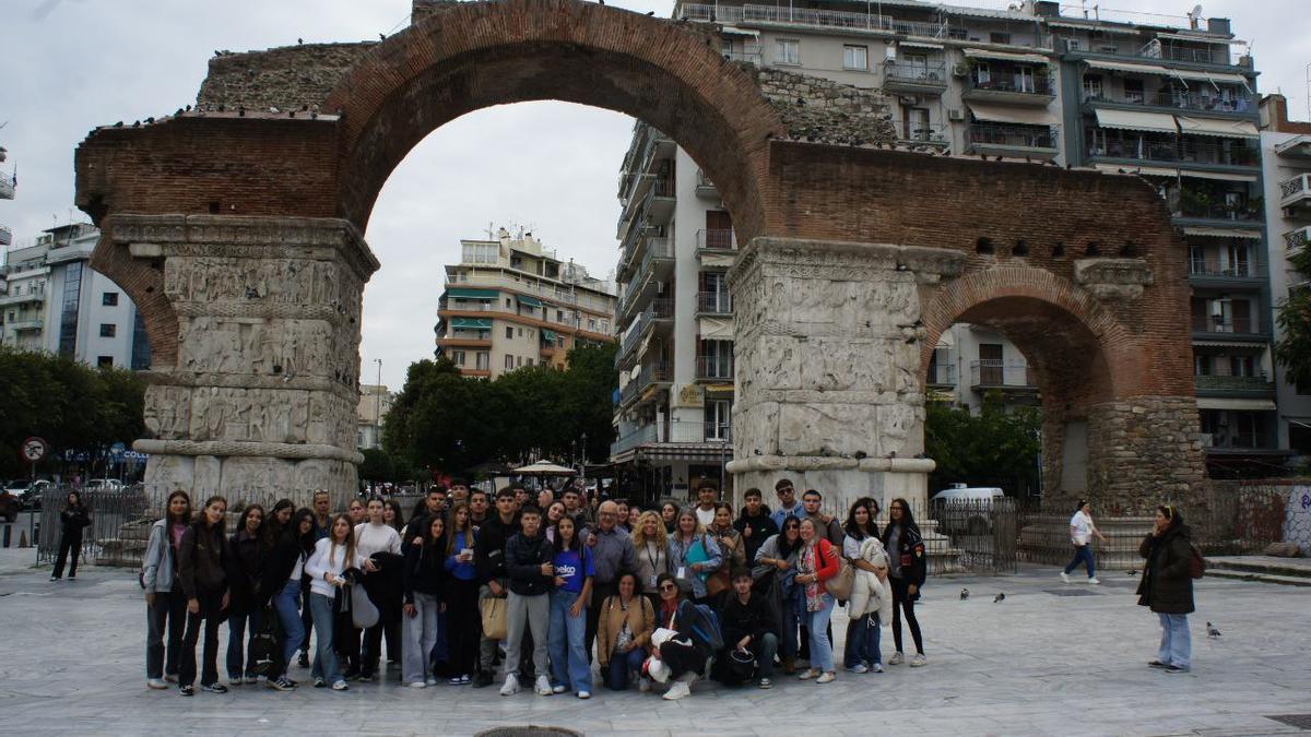 Alumnos del IES Sorts de la Mar en uno de sus viajes