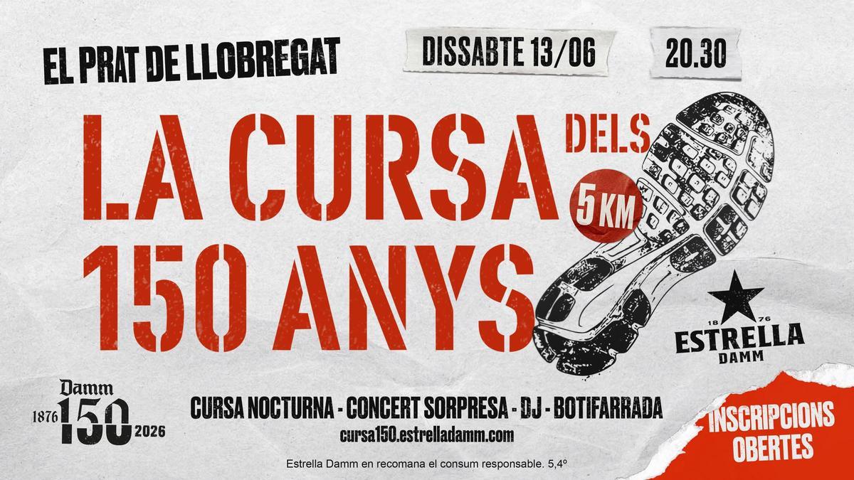 La carrera culminará con una butifarrada popular, acompañada de un concierto sorpresa y un DJ