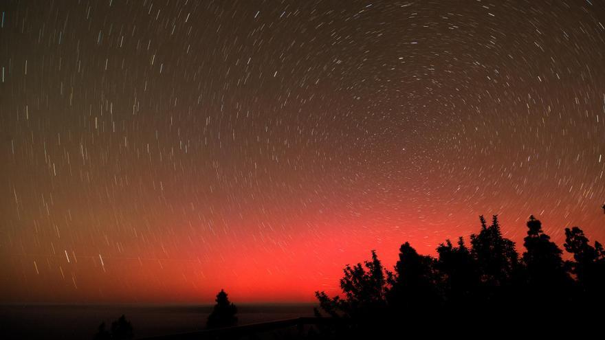Auroras boreales vistas desde Canarias