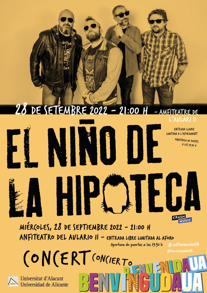 Cartel del concierto de El Niño de la Hipoteca.