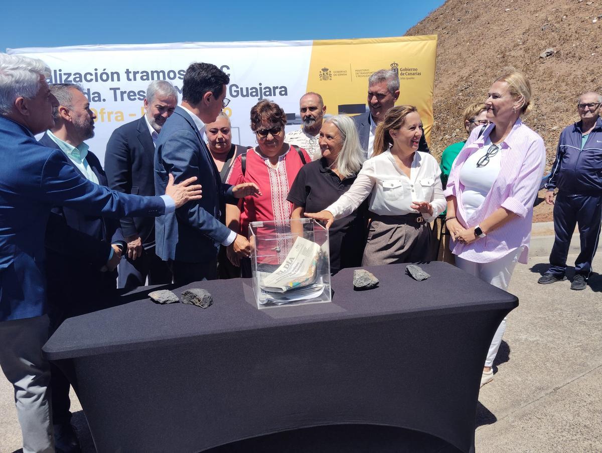Inicio de las obras de la carretera Ofra-El Chorrillo.