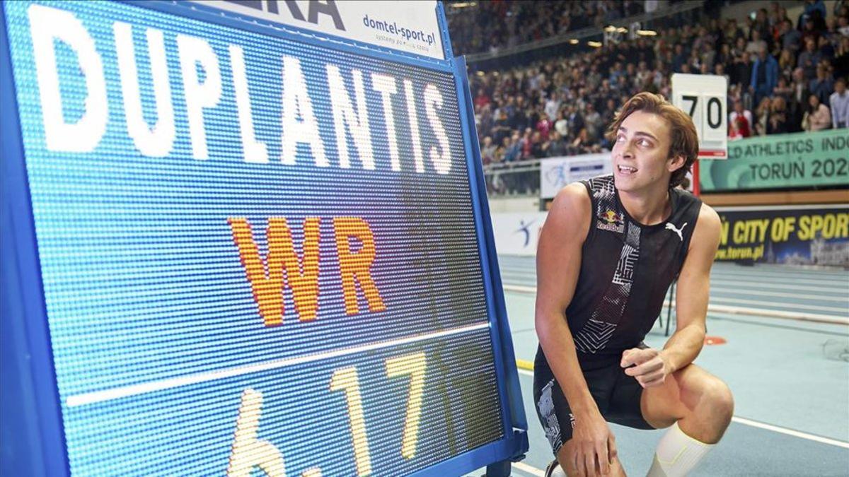 Duplantis, con su record mundial