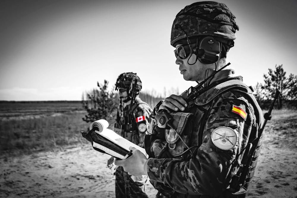 Militares de la Bri X de Cerro Muriano en misión de la OTAN en Letonia