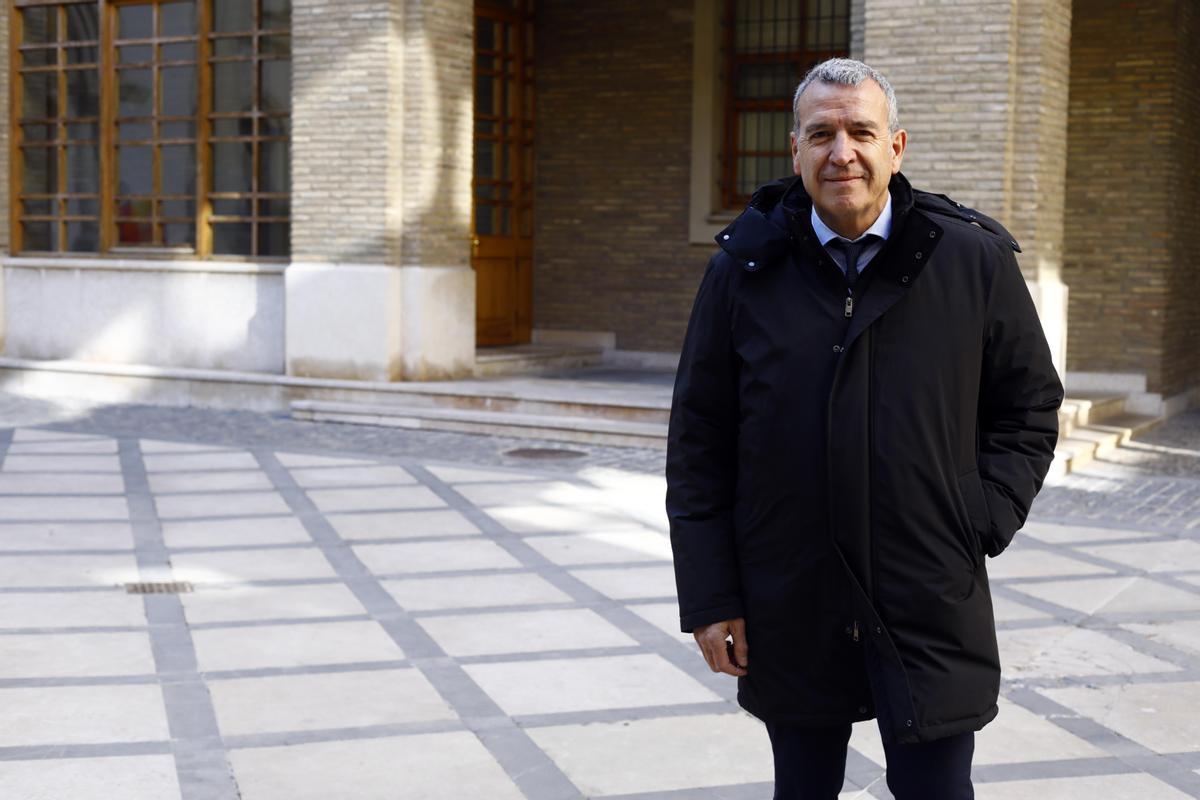 Francesc Boya, en el Pignatelli, tras el foro de incendios.