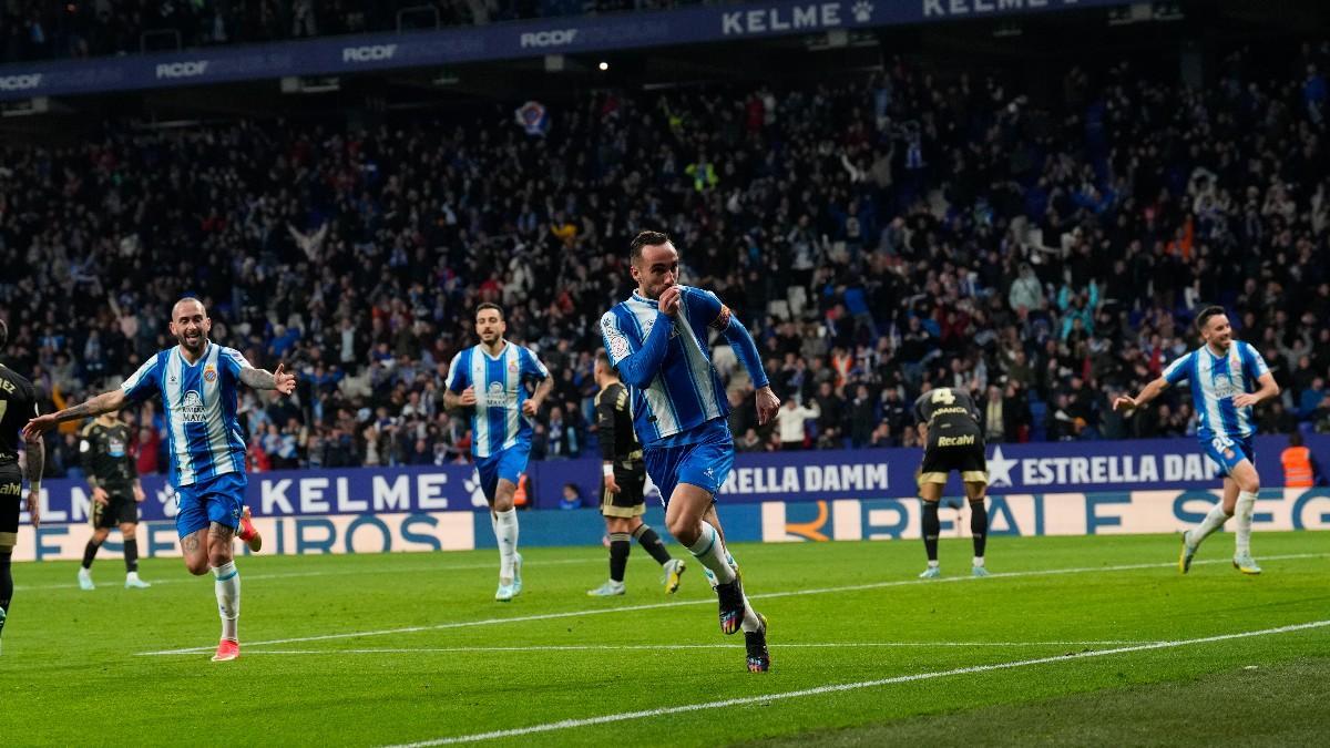 Sergi Darder celebra el 2-1 durante el partido ante el Celta