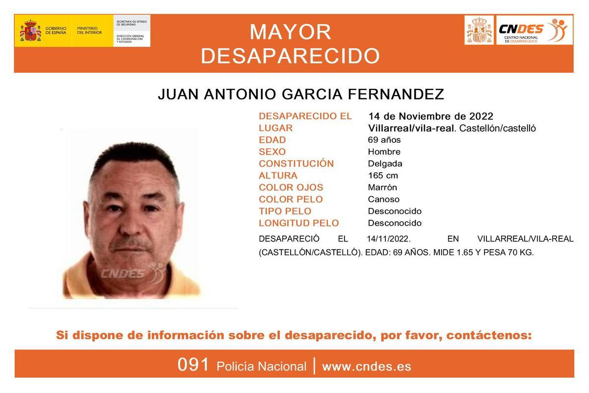 Ficha de Juan Antonio García Fernández