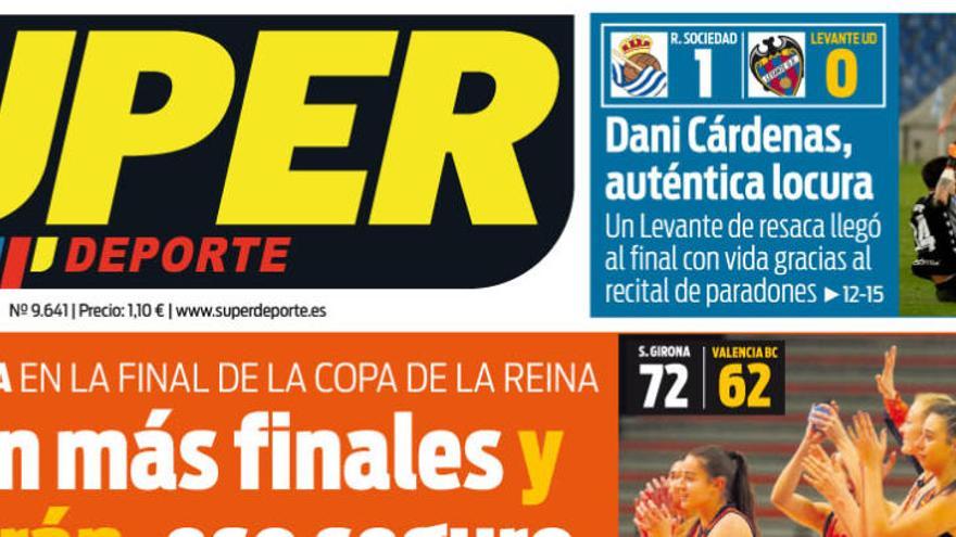 La portada de SUPER del lunes