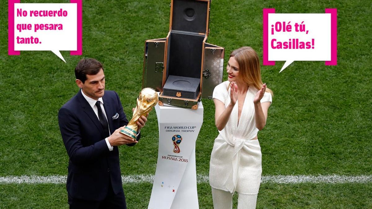 Iker Casillas vuelve a alzar la Copa del Mundo al estilo Rafiki, en 'El Rey León
