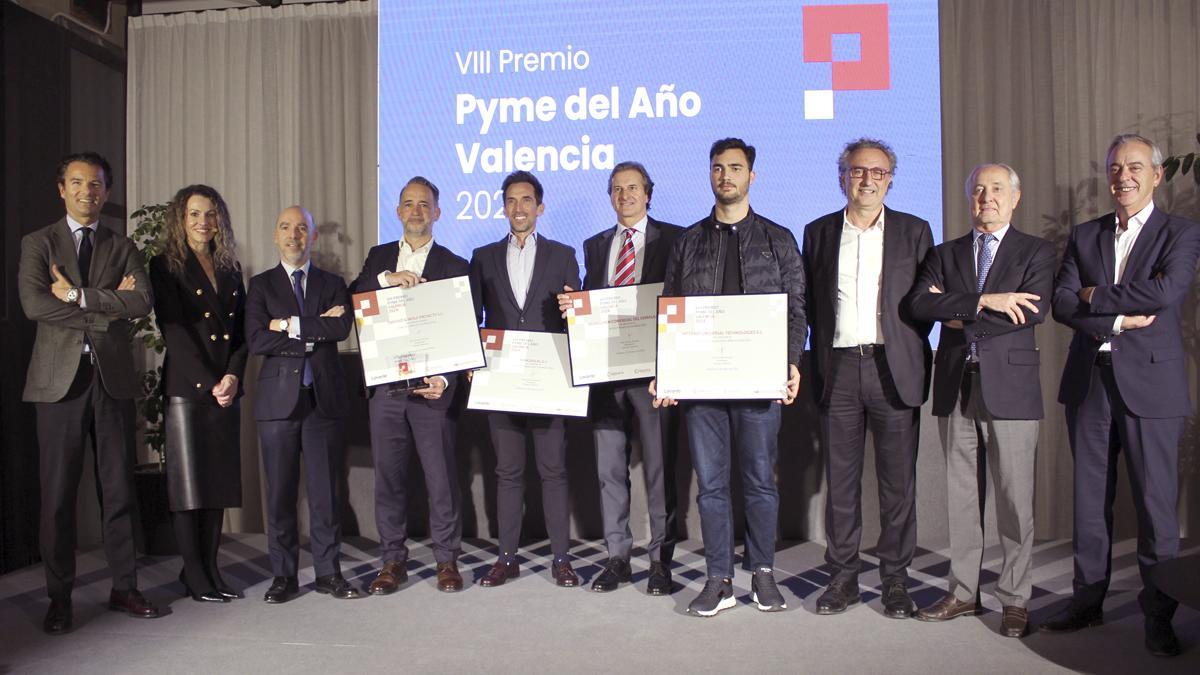 Premiados de la última edición de los Premios Pyme del Año.