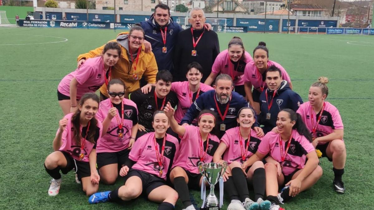 El Peñasco, tras la final de la Copa Vigo que perdieron con el Sárdoma.