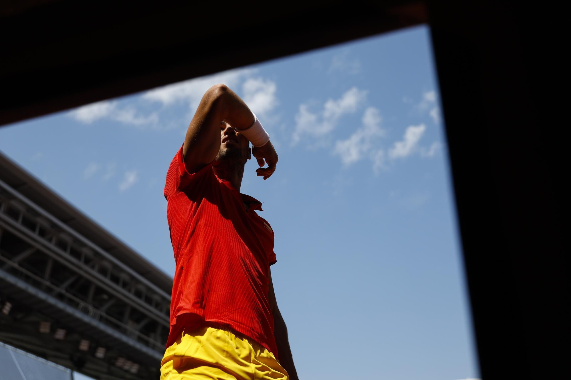 Carlos Alcaraz, durante su victoria ante Safiullin en octavos de final.