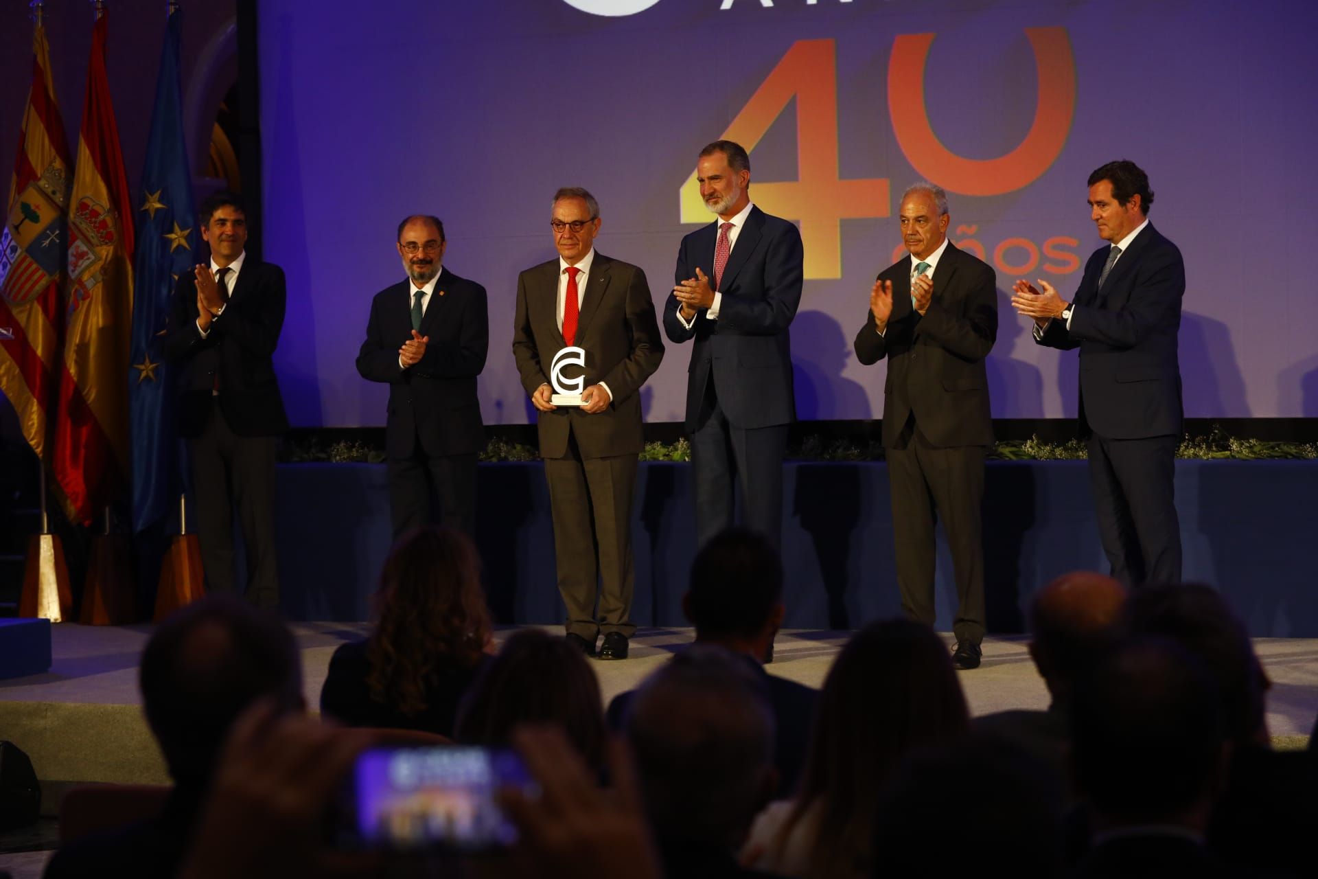 Felipe VI, en el 40 aniversario de CEOE Aragón