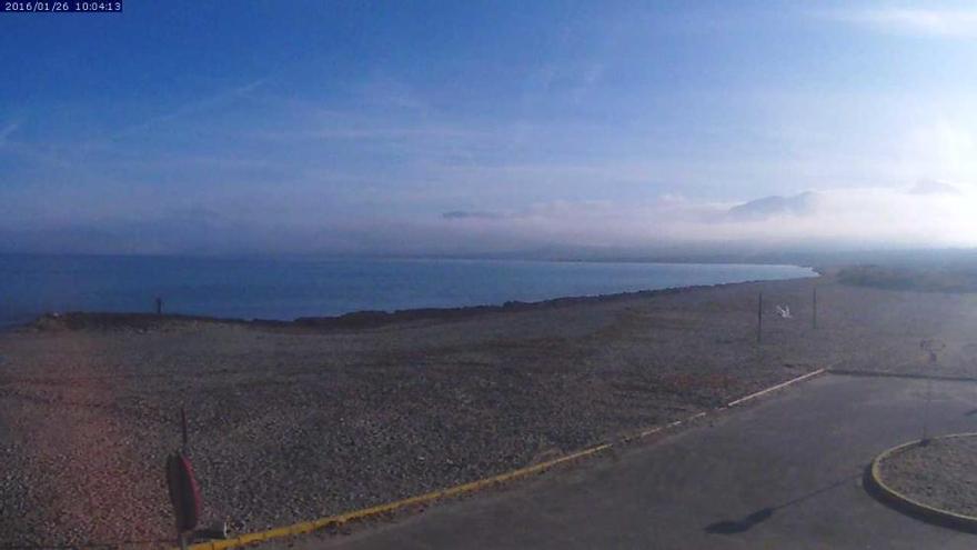 Ein Traum in Blau: Die Playa de Muro am Dienstagvormittag (26.1.)