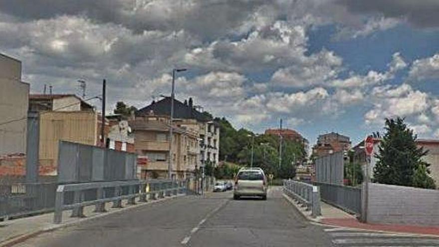 Vista del pont del Rovy, on va tenir lloc l&#039;atropellament