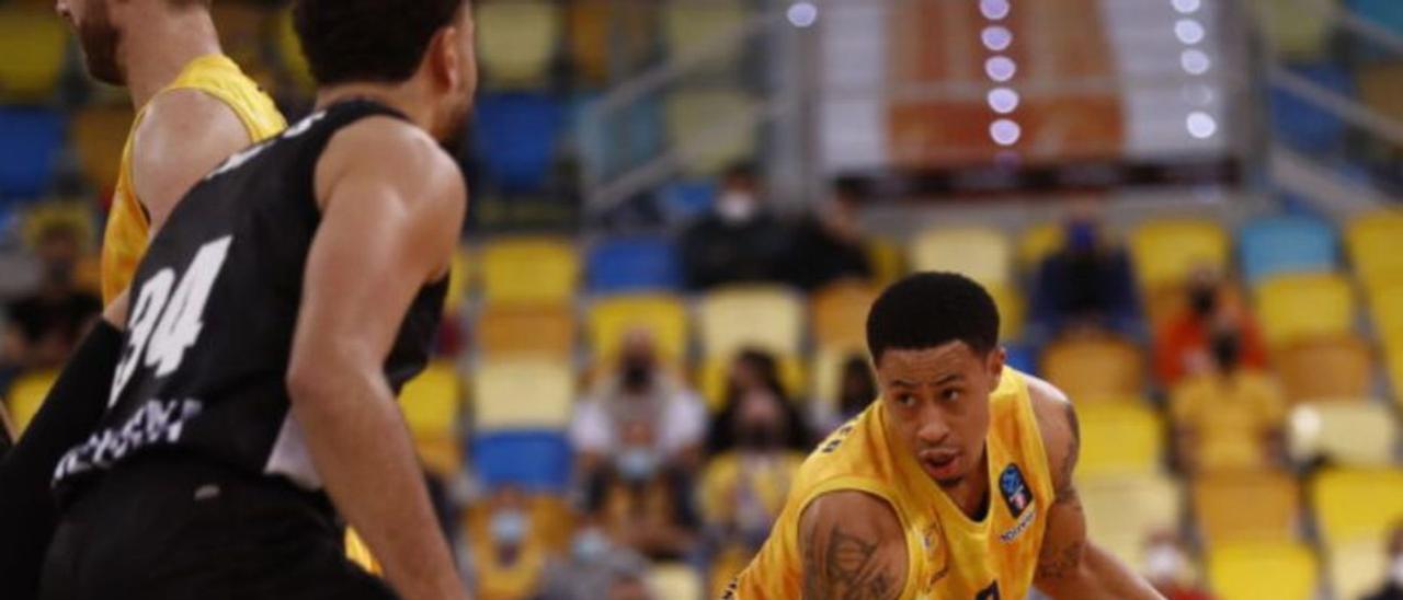 Slaughter, en el duelo ante la Virtus disputado en el Arena (100-80). | | CB GRAN CANARIA