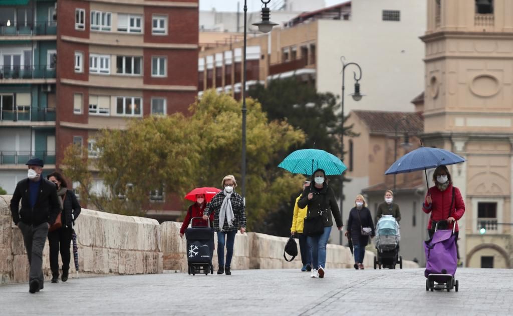 El tiempo en València: Lluvia par empezar el fin de semana