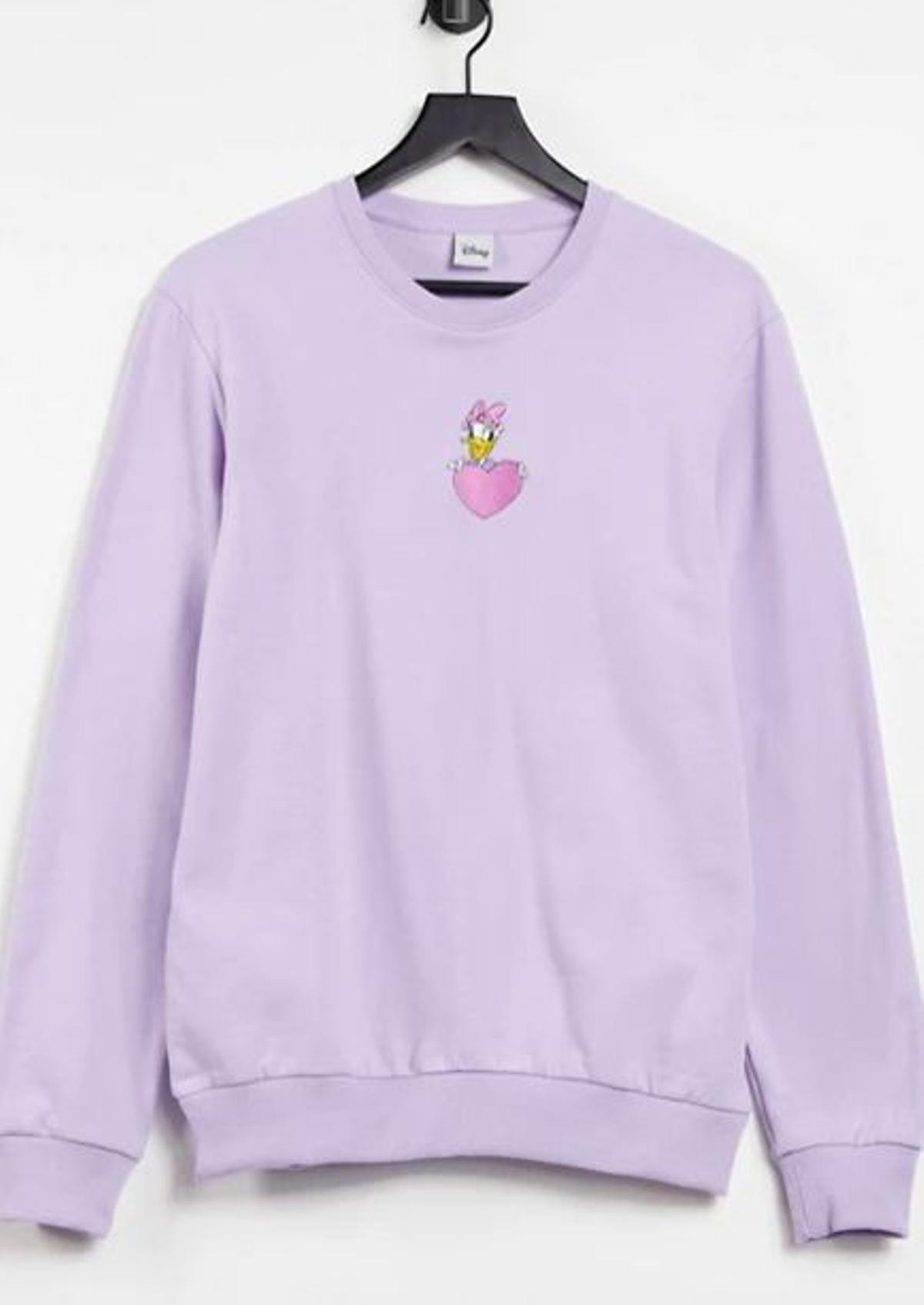 Sudadera lila con diseño bordado de Daisy de Disney