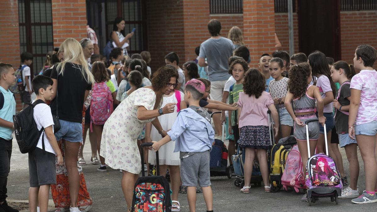 Valencia. Inicio del curso escolar, CEIP El Grau