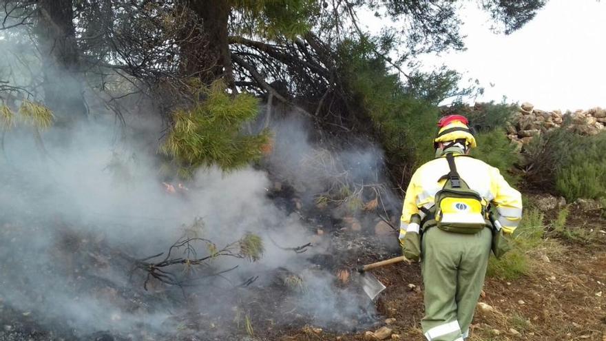 Susto por un conato de incendio forestal en Caravaca